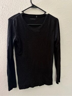 Caslon Black Long Sleeve Crewneck Tee